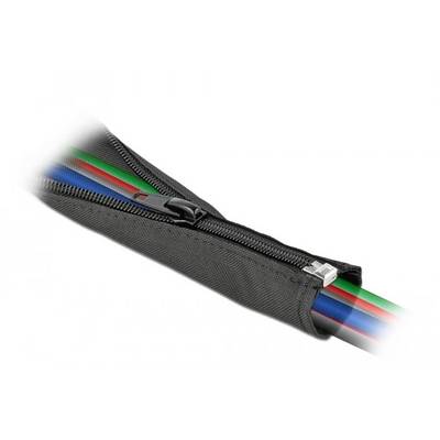 Delock Kabel-Bündelschlauch Polyester Schwarz (Ø x L) 35 mm x 1 m 1 St. 19218-4