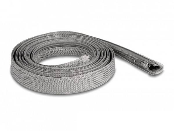 Delock 20830 20830 Geflechtschlauch Grau Polyester 2 m 15 mm (max) 1 St.
