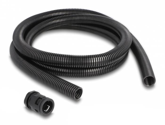 Delock 60465 60465 Kabelschlauch 21.2 mm (max) Schwarz 1 St.-0