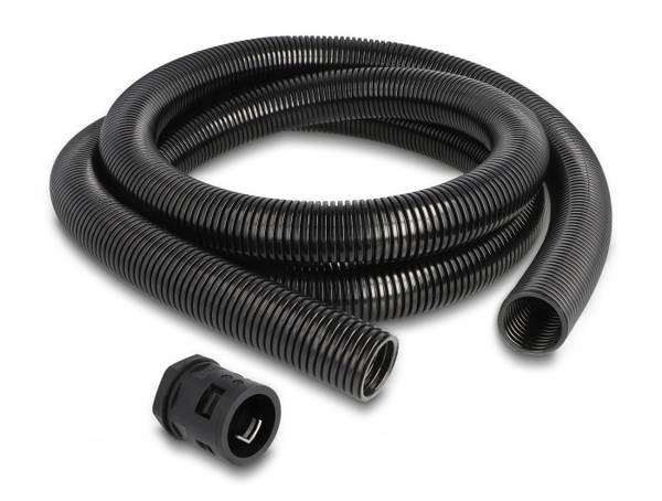 Delock 60466 60466 Kabelschlauch 28.5 mm (max) Schwarz 1 St.