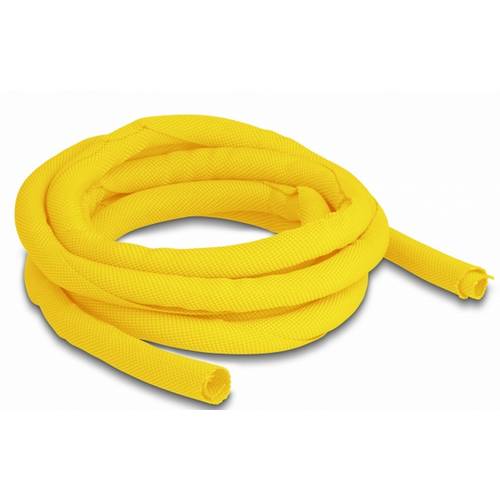 Thumbnail - Delock Kabel-Bündelschlauch Polyester Gelb (L x B) 2 m x 10 mm 1 St. 20868