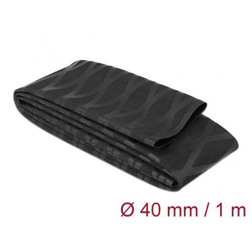 Thumbnail - Delock 19602 Schrumpfschlauch Schwarz 40 mm Schrumpfrate:2:1 1 St.