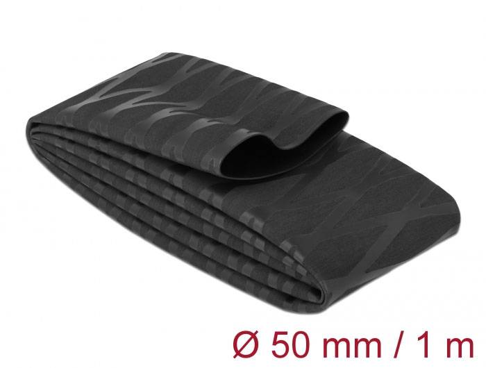 Delock 19607 Schrumpfschlauch Schwarz 50 mm Schrumpfrate:2:1 1 St.-1