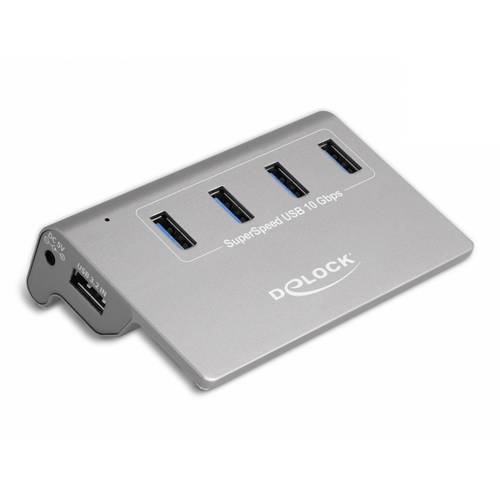 Delock 64181 USB 3.2 Gen 2-Hub Grau