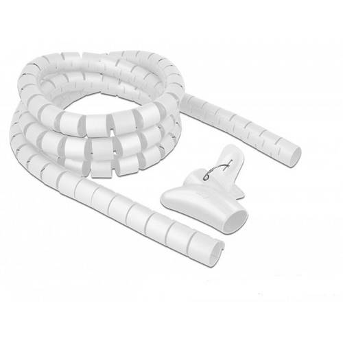 Thumbnail - Delock Spiralschlauch Polyethylen Weiß (Ø x L) 30 mm x 2.5 m 1 St. 18842