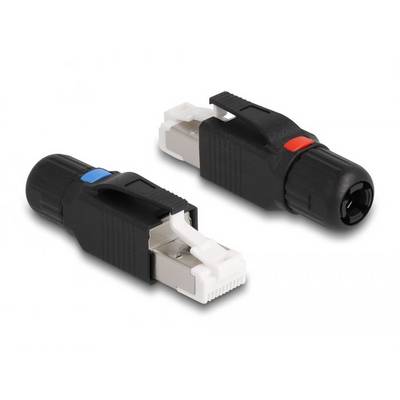 Delock 86965 RJ45 Stecker feldkonfektionierbar Cat.6A 86965 RJ45 Stecker Polzahl Sensoren 8P8C Schwarz 1 St.-0