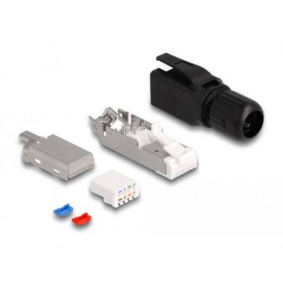 Delock 86965 RJ45 Stecker feldkonfektionierbar Cat.6A 86965 RJ45 Stecker Polzahl Sensoren 8P8C Schwarz 1 St.-2