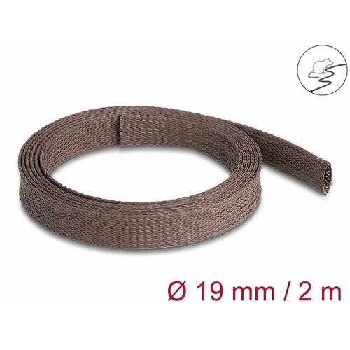 Thumbnail - Delock Geflechtschlauch - rodent resistant, stretchable, 19 mm - 2 m - braun