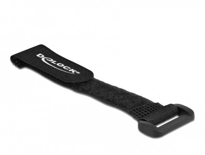 Thumbnail - Delock Klettkabelbinder (L x B) 150 mm x 20 mm Schwarz 5 St.