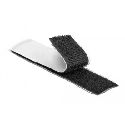 Delock 19072 Klettband zum Aufkleben (L x B) 5 m x 25 mm Schwarz 1 St.-3