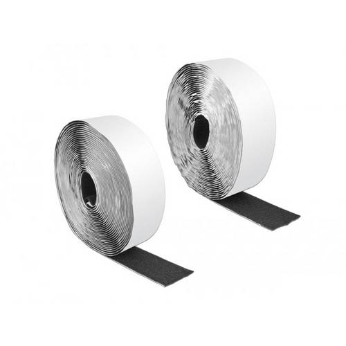 Thumbnail - Delock 19094 Klettband zum Aufkleben (L x B) 10 m x 50 mm Schwarz 1 St.