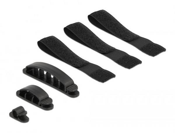 Delock Kabel-Halteclips  Schwarz   6 St.  18393