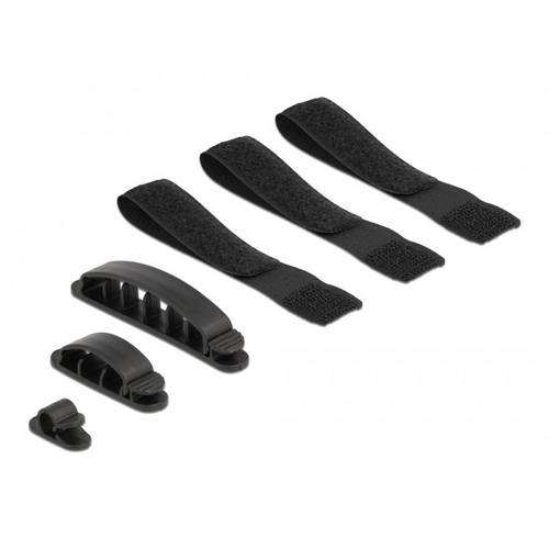 Delock Kabel-Halteclips Schwarz 6 St. 18393