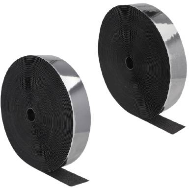 Delock 20862 Klettband zum Aufkleben (L x B) 25 m x 50 mm Schwarz 1 St.