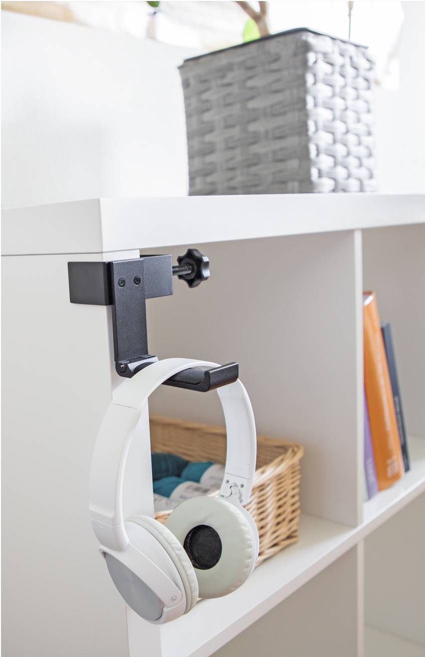 Delock 18449 Kopfhörerhalterung Schwarz-5