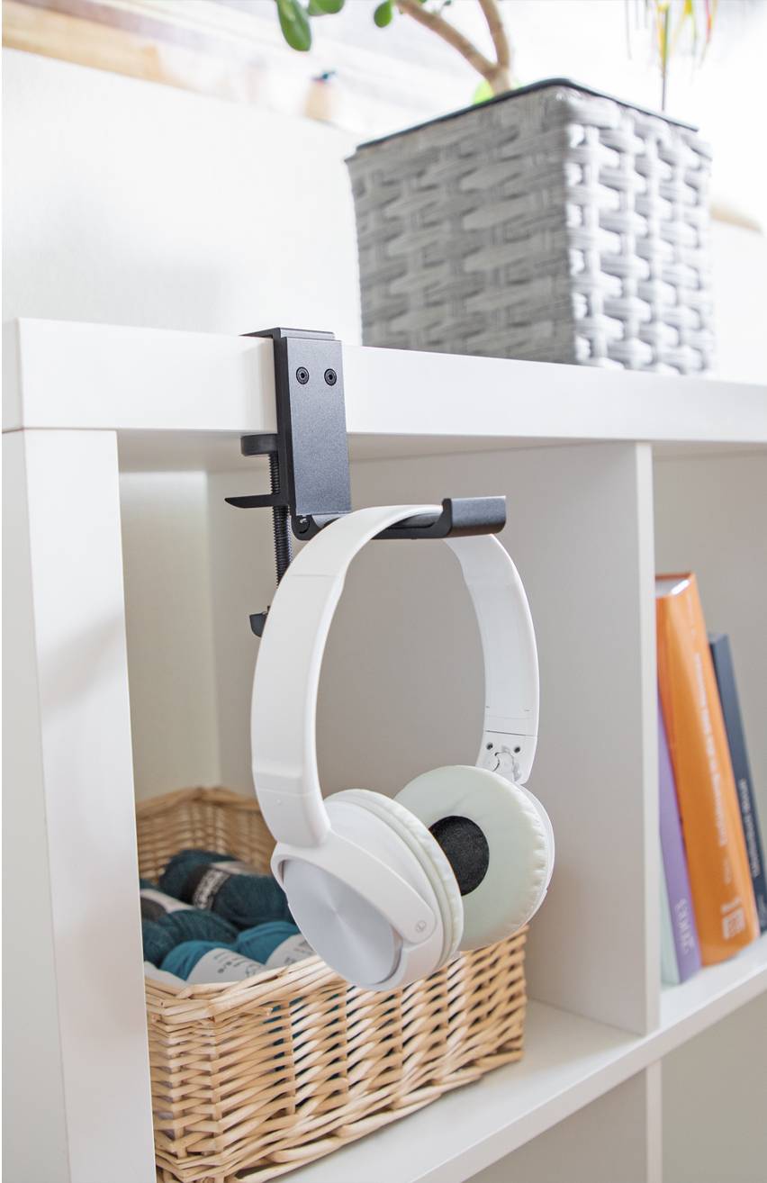 Delock 18449 Kopfhörerhalterung Schwarz-6