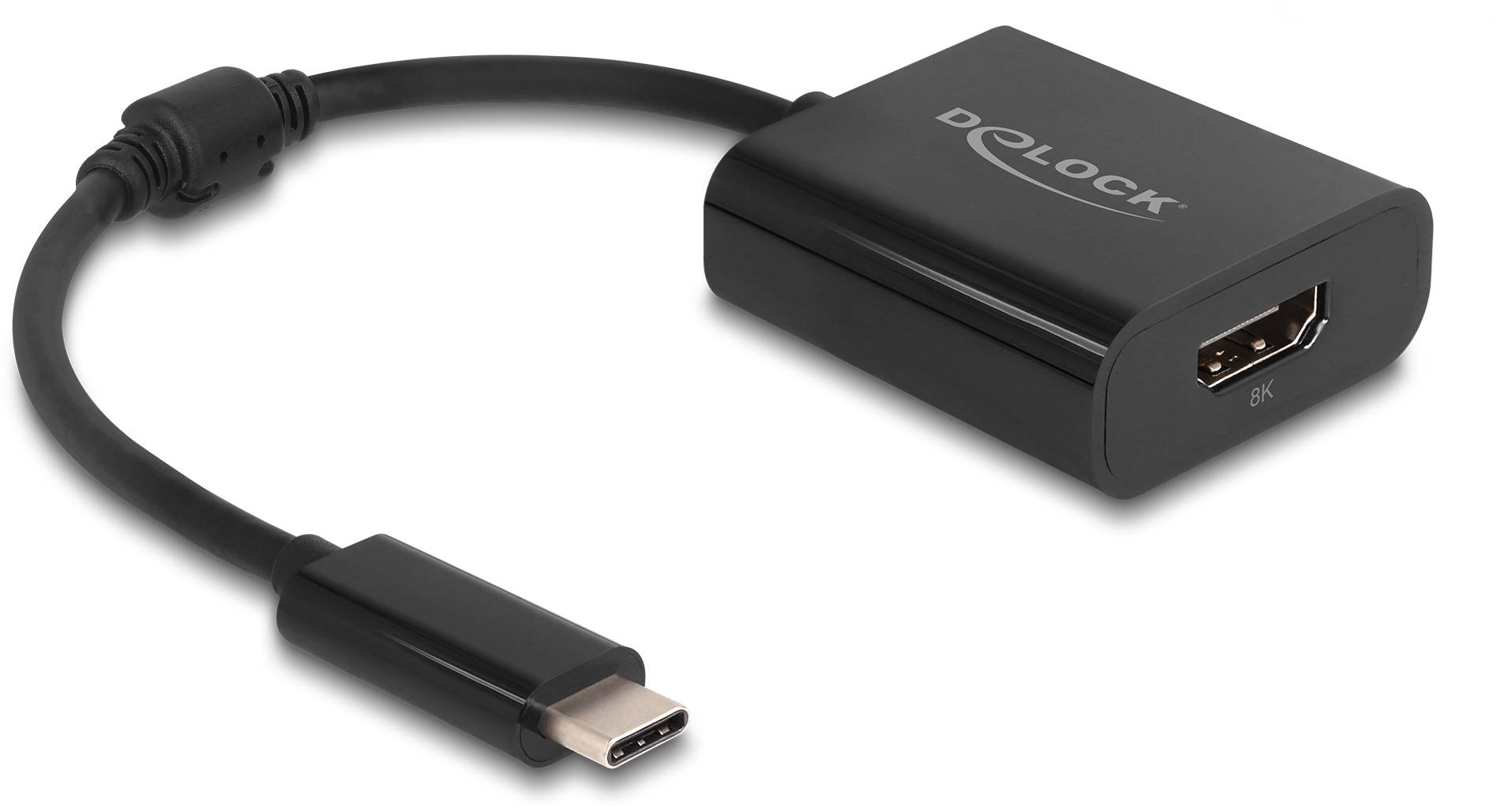 Thumbnail - Delock 64175 USB-C® / HDMI Adapter [1x USB-C® Stecker - 1x HDMI-Buchse] Schwarz 0.15 m
