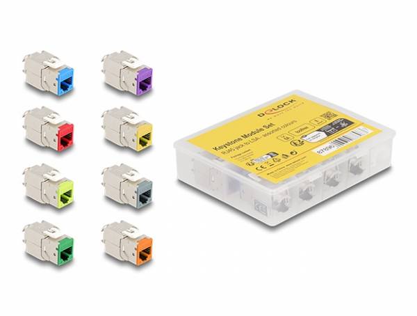 Delock 87896 RJ45-Einbaumodul Keystone CAT 6a 1 St.