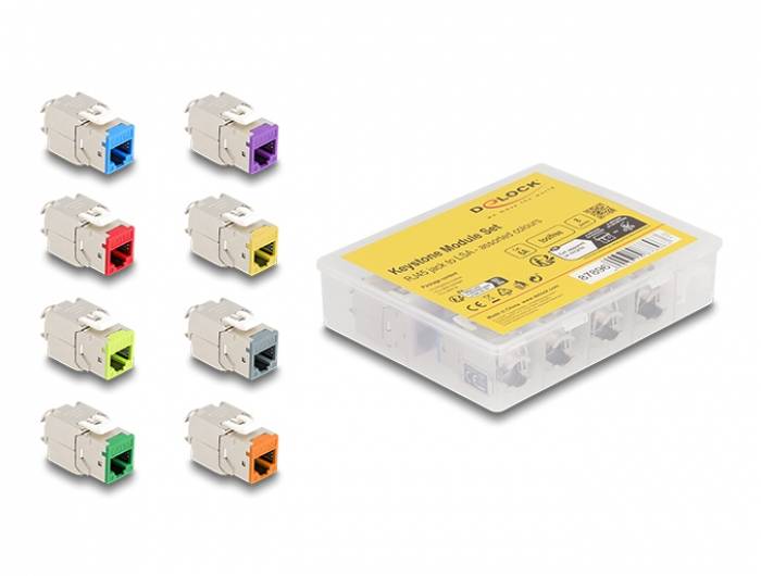 Delock 87896 RJ45-Einbaumodul Keystone CAT 6a 1 St.-1