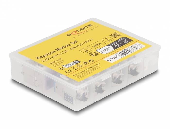 Delock 87896 RJ45-Einbaumodul Keystone CAT 6a 1 St.-2