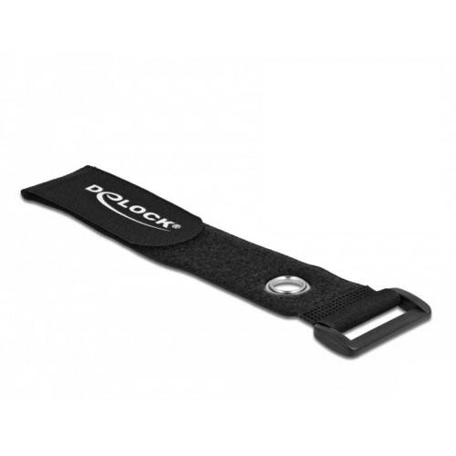 Thumbnail - Delock Klettkabelbinder (L x B) 190 mm x 25 mm Schwarz 5 St.