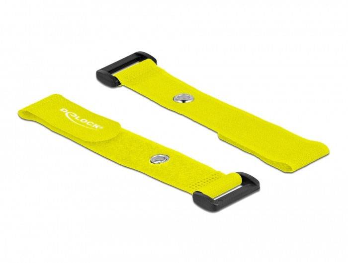 Delock Klettkabelbinder (L x B) 190 mm x 25 mm Gelb 5 St.-2
