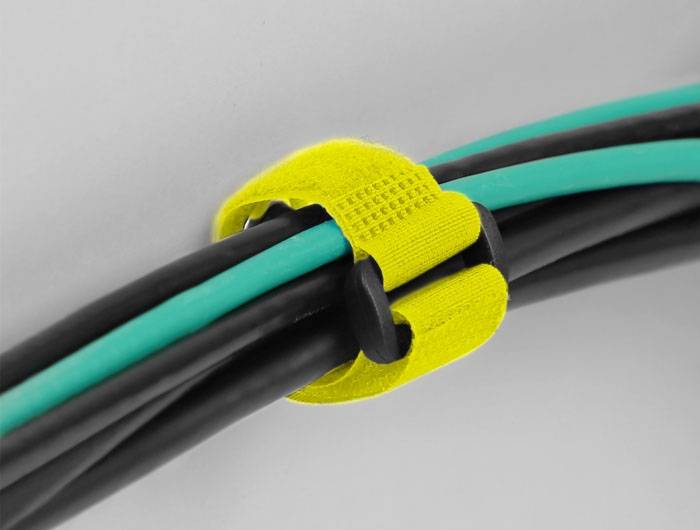 Delock Klettkabelbinder (L x B) 190 mm x 25 mm Gelb 5 St.-4