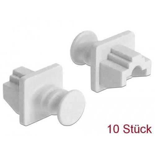 Delock 86507 Staubschutz für RJ45 Buchse 10 Stück weiß 86507 Weiß 1 St.