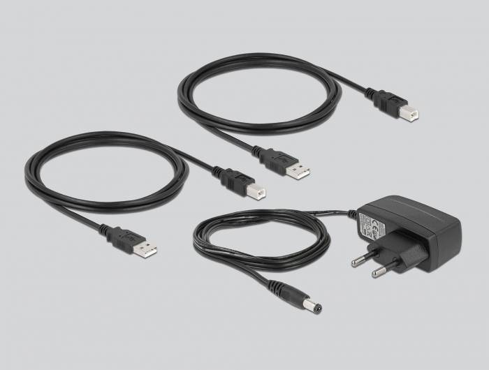 Delock 11492 USB 2.0-Umschalter Schwarz-3