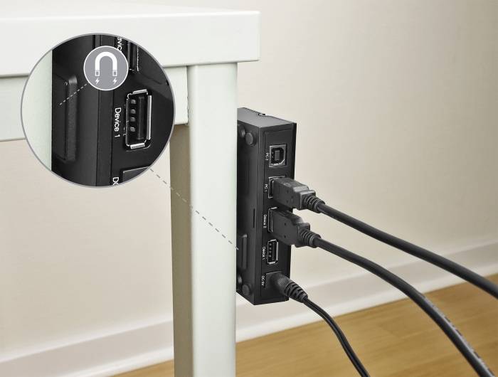 Delock 11493 USB 2.0-Umschalter Schwarz-2