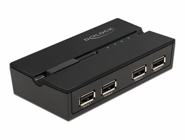 Delock 11494 USB 2.0-Umschalter Schwarz