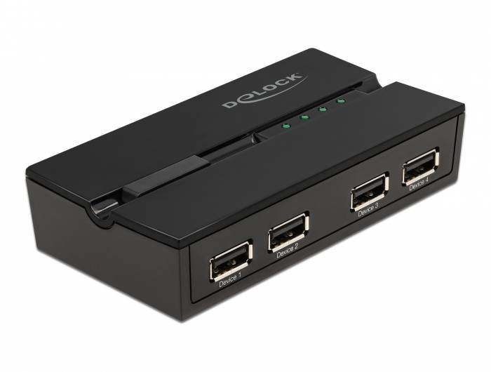 Delock 11494 USB 2.0-Umschalter Schwarz-1