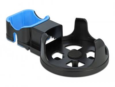 Delock 18310 Halterung für Sprachassistent Schwarz, Blau Passend für (Sprachassistenten):Amazon Echo Dot