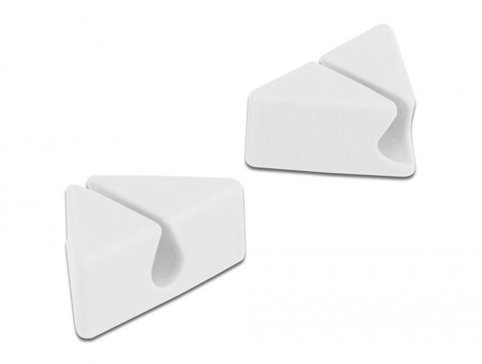 Delock Kabel-Halteclips Thermoplast Grau, Weiß (L x B x H) 22 x 22 x 30 mm 1 Set 18328-3