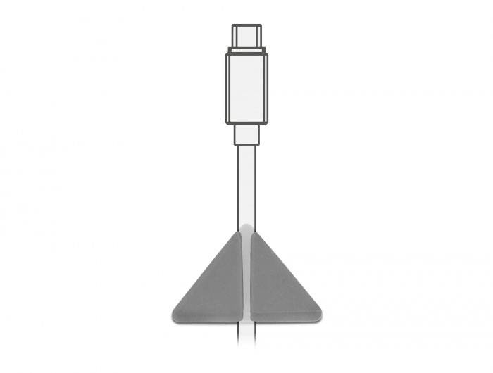 Delock Kabel-Halteclips Thermoplast Grau, Weiß (L x B x H) 22 x 22 x 30 mm 1 Set 18328-5