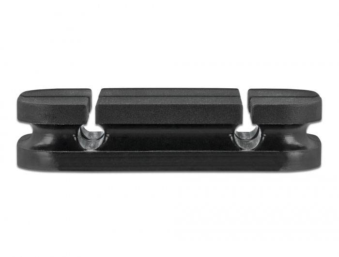Delock Kabel-Halteclips Silikon Schwarz (B x H) 24 mm x 10 mm 1 Set 18331-2