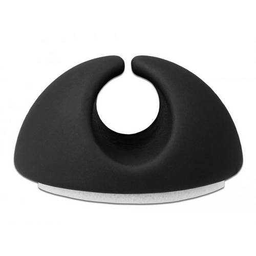 Delock Kabel-Halteclips Thermoplast Schwarz (B x H) 29 mm x 15 mm 6 St. 18342