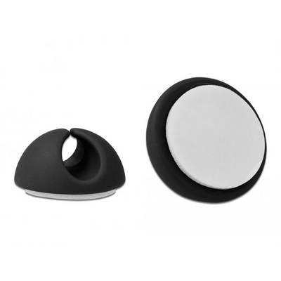 Delock Kabel-Halteclips Thermoplast Schwarz (Ø x H) 6.5 mm x 15 mm 6 St. 18342-2