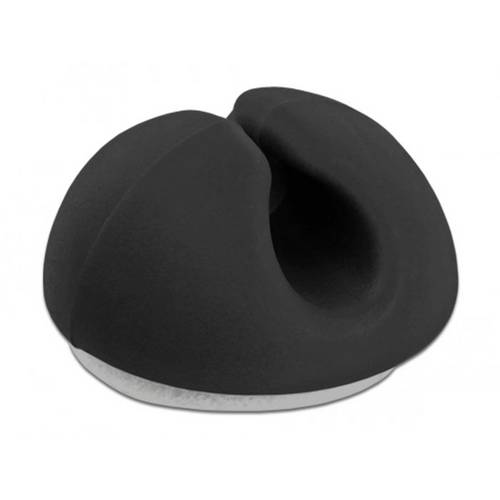 Thumbnail - Delock Kabel-Halteclips Thermoplast Schwarz (B x H) 15 mm x 10 mm 10 St. 18343