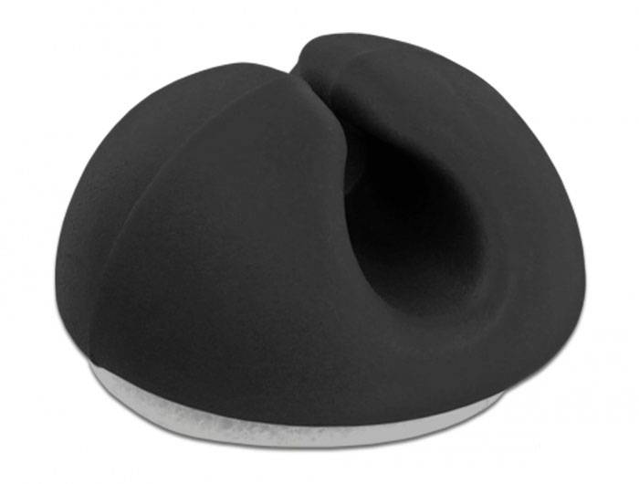Delock Kabel-Halteclips Thermoplast Schwarz (B x H) 15 mm x 10 mm 10 St. 18343-1