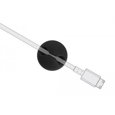 Delock Kabel-Halteclips Thermoplast Schwarz (B x H) 15 mm x 10 mm 10 St. 18343-2