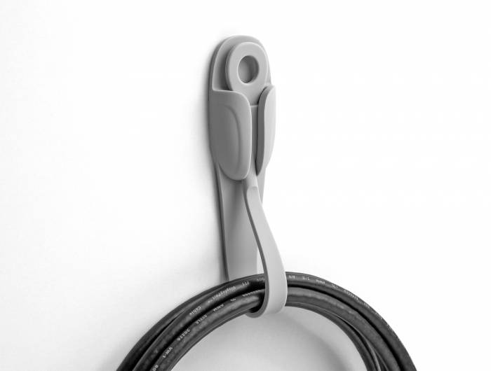 Delock Kabel-Halteclips Silikon Schwarz flexibel (L x B x H) 200 x 25 x 10 mm 1 Set 18427-2