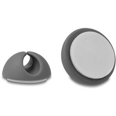 Delock Kabel-Halteclips Thermoplast Schwarz, Grau (B x H) 29 mm x 15 mm 1 Set 18452-2