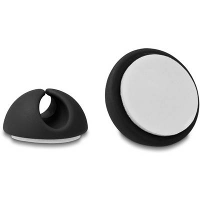 Delock Kabel-Halteclips Thermoplast Schwarz, Grau (B x H) 29 mm x 15 mm 1 Set 18452-4