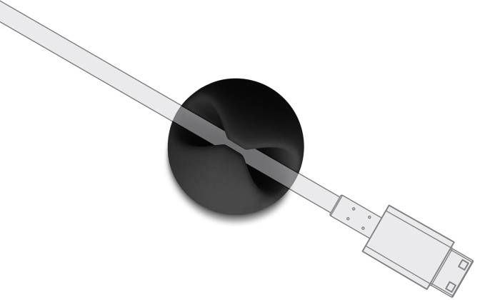 Delock Kabel-Halteclips Thermoplast Schwarz, Grau (B x H) 29 mm x 15 mm 1 Set 18452-7