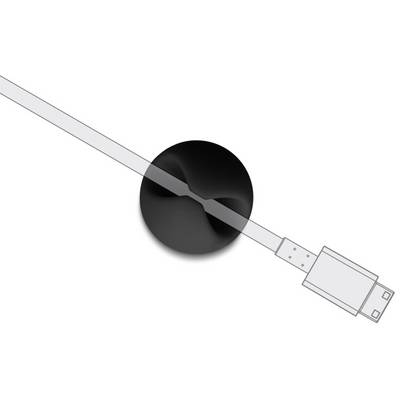 Delock Kabel-Halteclips Thermoplast Schwarz, Grau (B x H) 29 mm x 15 mm 1 Set 18452-7