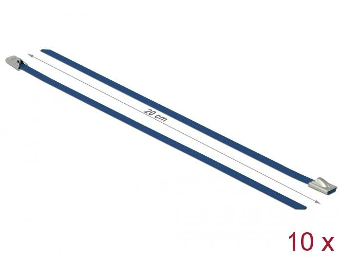 Delock 18793 Edelstahl-Kabelbinder Blau Hitzestabilisiert, hohe Zugfestigkeit, mit Kugelverschluss 10 St.-2