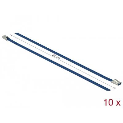 Delock 18793 Edelstahl-Kabelbinder Blau Hitzestabilisiert, hohe Zugfestigkeit, mit Kugelverschluss 10 St.-2