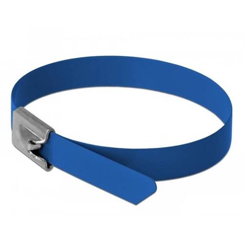 Delock 18800 Edelstahl-Kabelbinder Blau 10 St.