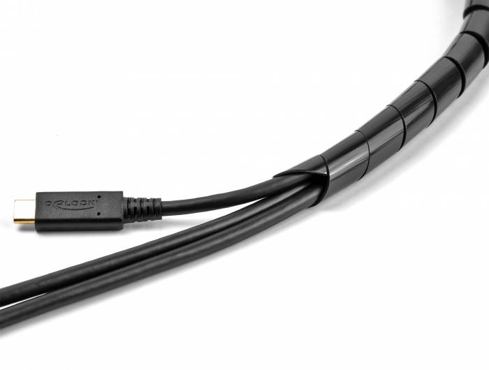 Thumbnail - Delock 19014 19014 Kabelschlauch 10 mm (max) Schwarz 1 St.